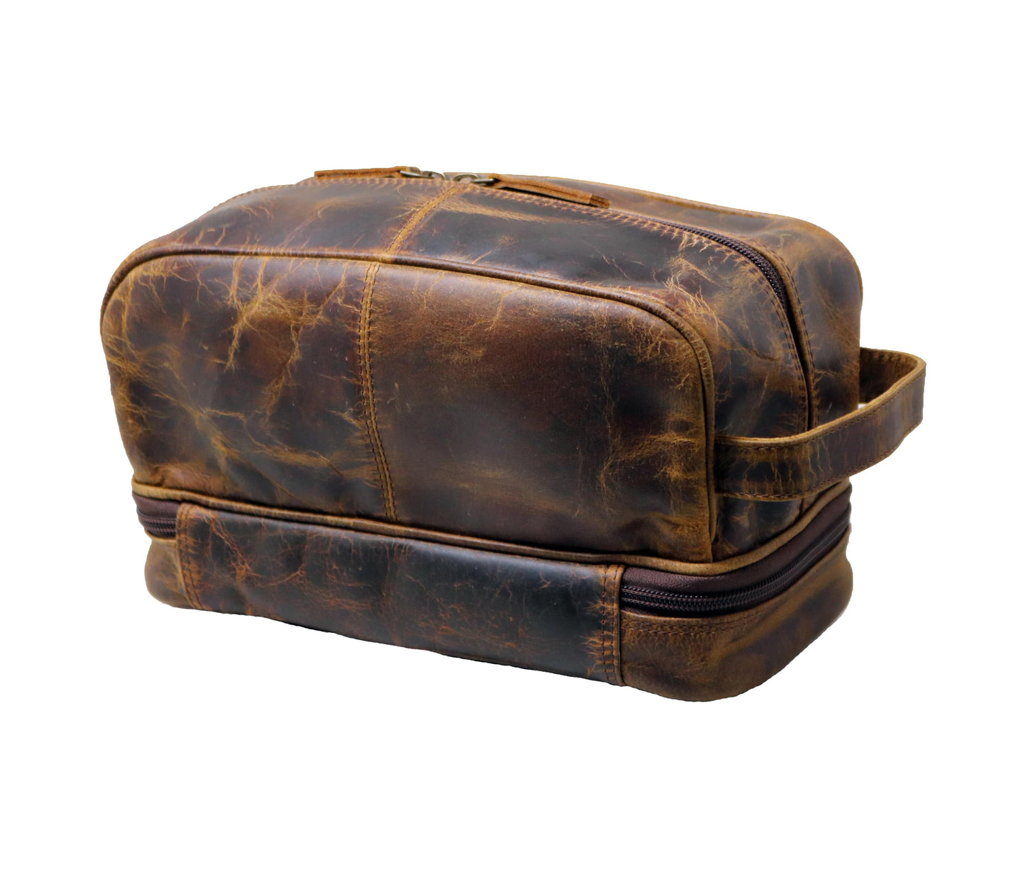 This Premium Genuine Leather Toiletry Bag Is Crafted For Travelers Who Value Durability And Style. With Multiple Compartments, It Organizes Grooming Essentials, Vitamins, Shaving Gear Ease. Ideal Business Trips, Cruises, Or Weekend Getaways, Vintage Dopp Kit Blends Practicality Elegance. A Perfect Personalized Birthday Gift, Graduation Customized Gift Men Women, Compact Pouch Fits Neatly Into Luggage Effortless Travel Organization.