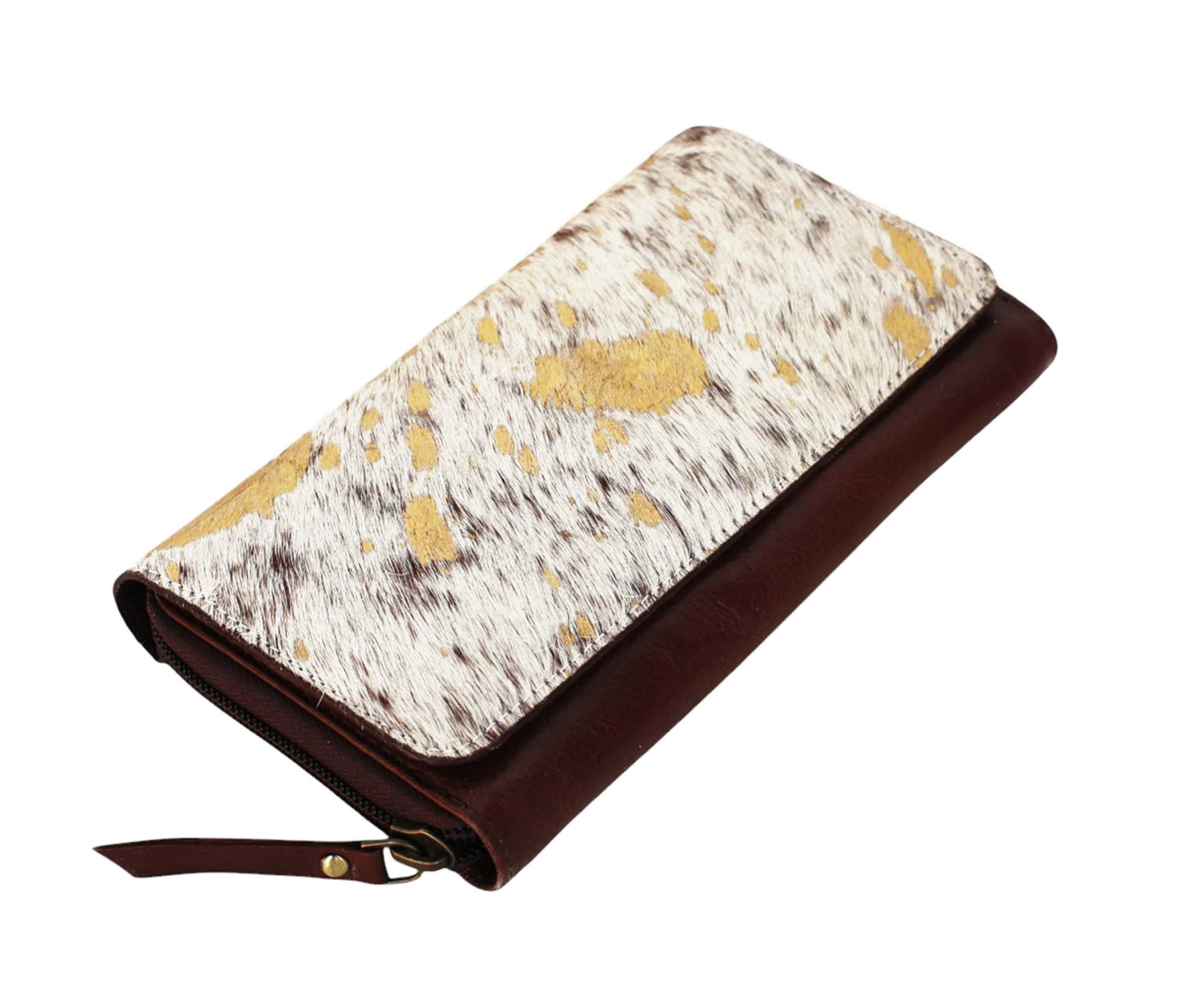 This Personalized Women’s Leather Wallet Showcases An Elegant White And Gold Cowhide Pattern—perfect For Daily Use, Office Wear, Or Party Outings. Handcrafted From Premium Genuine Leather, It Offers Both Durability Timeless Luxury. Designed With Multiple Card Slots, Zippered Compartments, A Secure Snap Closure, Keeps Your Essentials Safe Organized. Customized Gift Women, Makes Thoughtful Birthday Gift, Graduation Chic Clutch Special Occasions.