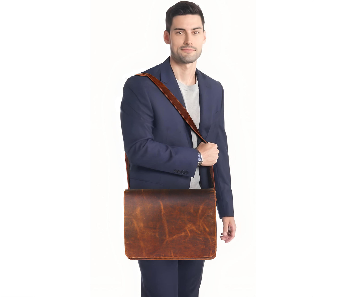 This Stylish Leather Messenger Bag Adds A Refined Touch To Any Professional Look. Perfect For Both Men And Women, It Pairs Seamlessly With Business Or Casual Attire. Designed Comfort Confidence, The Padded Strap Distributes Weight Evenly While Structured Design Complements Your Outfit. Thoughtful, Personalized Gift Men, Ideal Birthdays, Graduations, New Job Celebrations — It’s Statement Piece Occasion.