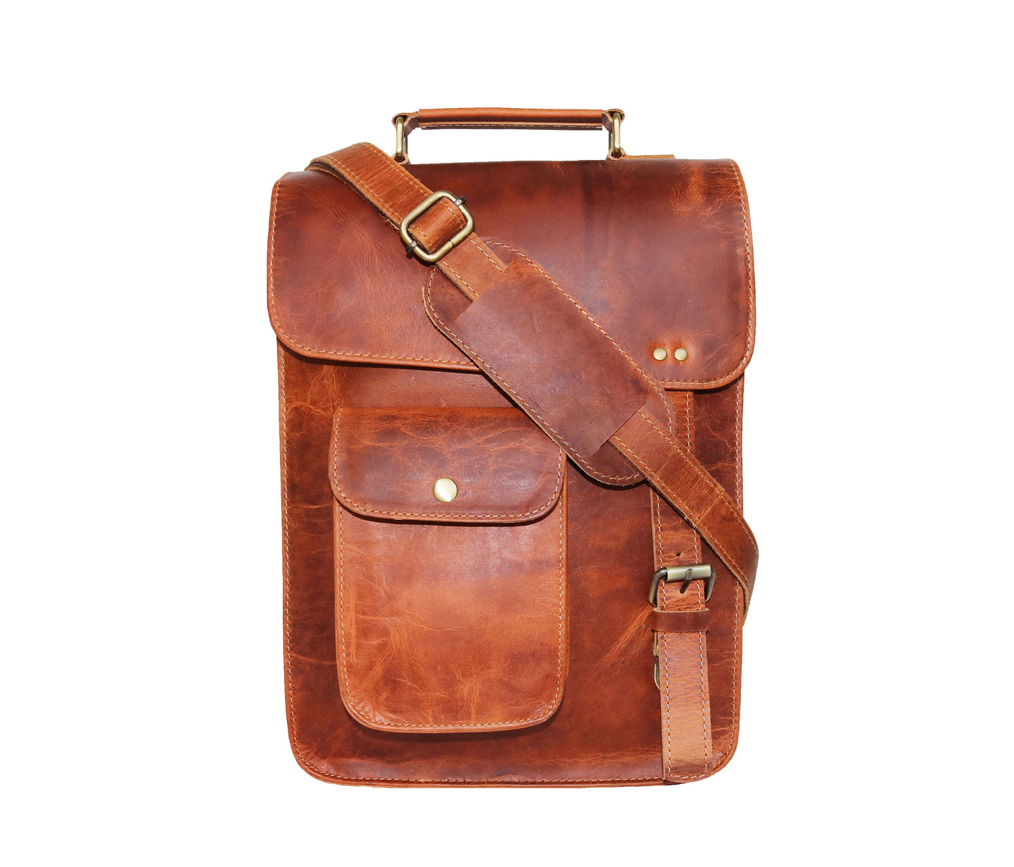 Step Out In Style With This Vintage Leather Crossbody Bag, Expertly Handcrafted From Premium Buffalo For Durability And Charm. Designed Both Men Women, Personalized Messenger Satchel Features A Padded Tablet Sleeve, Phone Pocket, Pen Holder, Rear Zipper. Compact Yet Spacious, It’s Perfect Customized Gift—ideal As Birthday Or Graduation Gift Him Her. Timeless Design Meets Daily Functionality Versatile Companion.