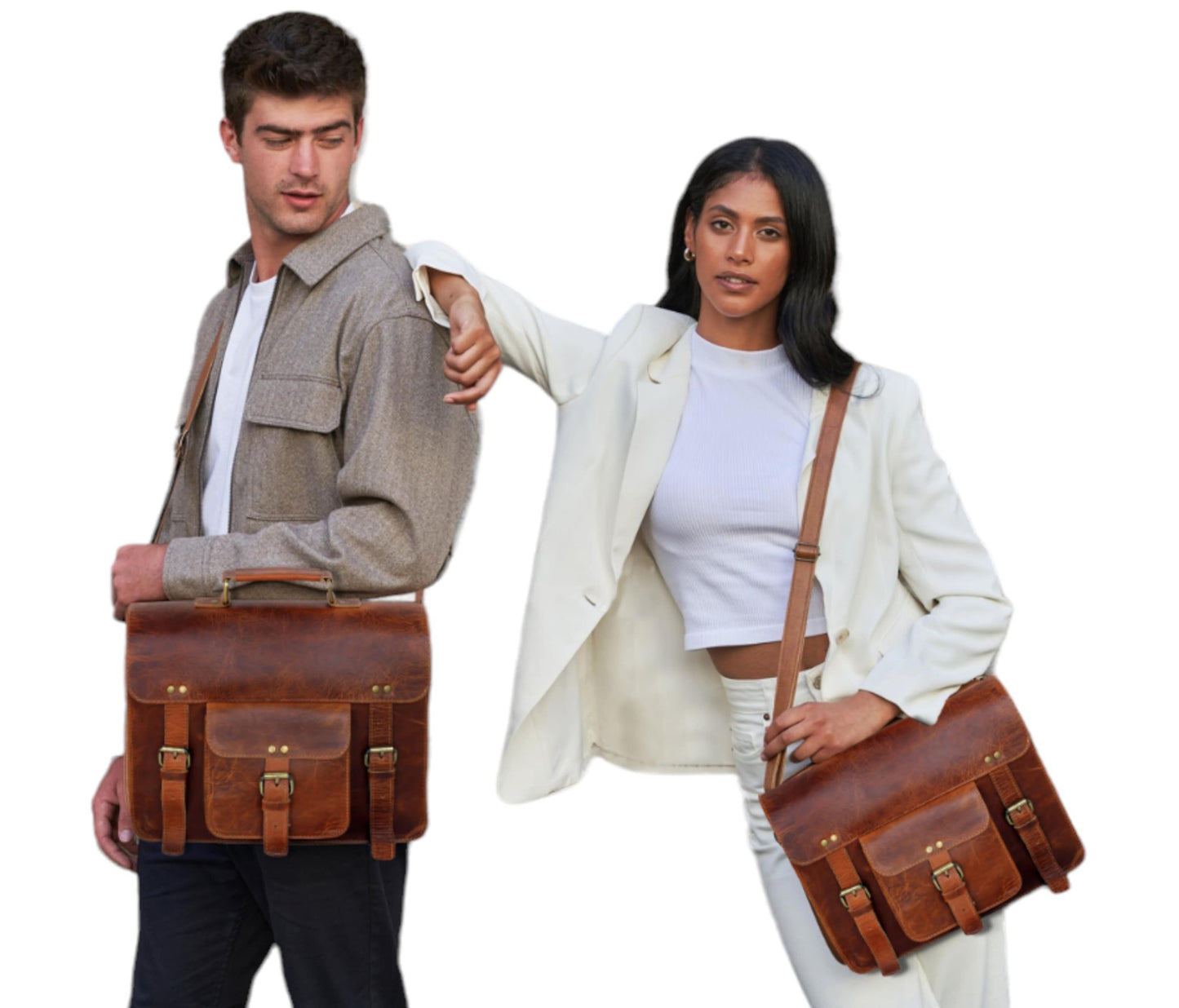 Timelessly Versatile And Effortlessly Stylish, This Handcrafted Leather Messenger Bag Complements Both Men’s Women’s Wardrobes With Ease. Made From 100% Genuine Buffalo Leather, It Features A Rugged Vintage Finish, Premium Brass Hardware, Secure Buckle Closures, An Organized Interior. Whether Worn Crossbody For Work Or Casual Outings, Satchel Is Customized, Personalized Gift Men Women—perfect Birthdays, Graduations, Everyday Professional Use.