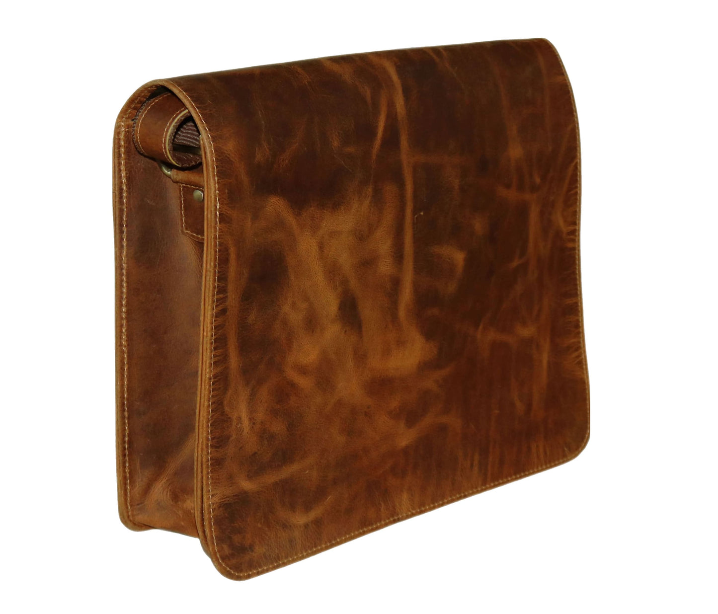 This Image Showcases A Premium Handmade Leather Messenger Bag Crafted From Full-grain Distressed Leather—perfect For Daily Use Or As Personalized Gift Men And Women. With Its Rugged Vintage Finish Slim Profile, Customized Satchel Fits Tablets, Documents, Essentials. Ideal Professionals, Students, Travelers, It Makes Thoughtful Birthday Graduation Gift. Timeless Crossbody Men’s Built Lasting Style Function.