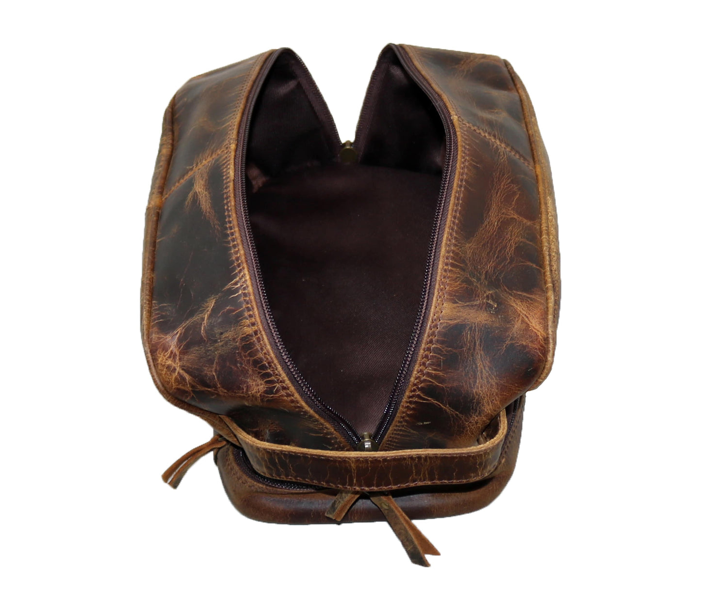 This Handcrafted Leather Toiletry Bag Is The Ultimate Travel Dopp Kit For Stylish Explorers. Made From Premium Full-grain Leather, It Offers Durability And Elegance While Keeping Shaving Gear, Vitamins, Grooming Essentials Organized. Spacious Compartments A Dual-zipper Design Ensure Quick Access. Perfect Weekend Trips, Cruises, Or Business Travel, Makes Thoughtful Personalized Birthday Gift, Graduation Customized Gift Men Women Who Value Luxury Practicality.