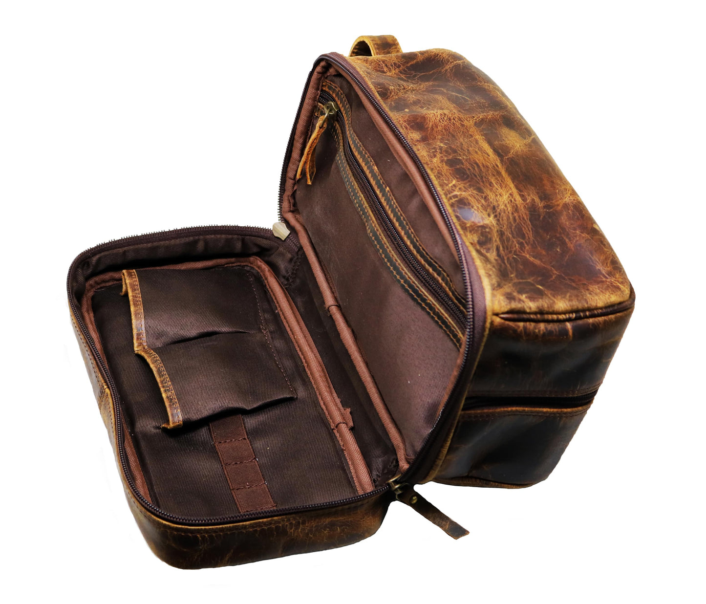 This Premium Full-grain Leather Toiletry Bag Is Expertly Handcrafted For Modern Adventurers. Combining Durability And Style, It Stores Vitamins, Shaving Essentials, Grooming Gear Perfectly Weekend Getaways, Vacations, Or Business Trips. The Spacious Interior With Smart Compartments Keeps Everything Organized. Ideal Resorts, Cruises, Last-minute Trips, Luxury Dopp Kit Makes A Thoughtful Personalized Birthday Gift, Graduation Customized Gift Men Women Who Value Practical Elegance.