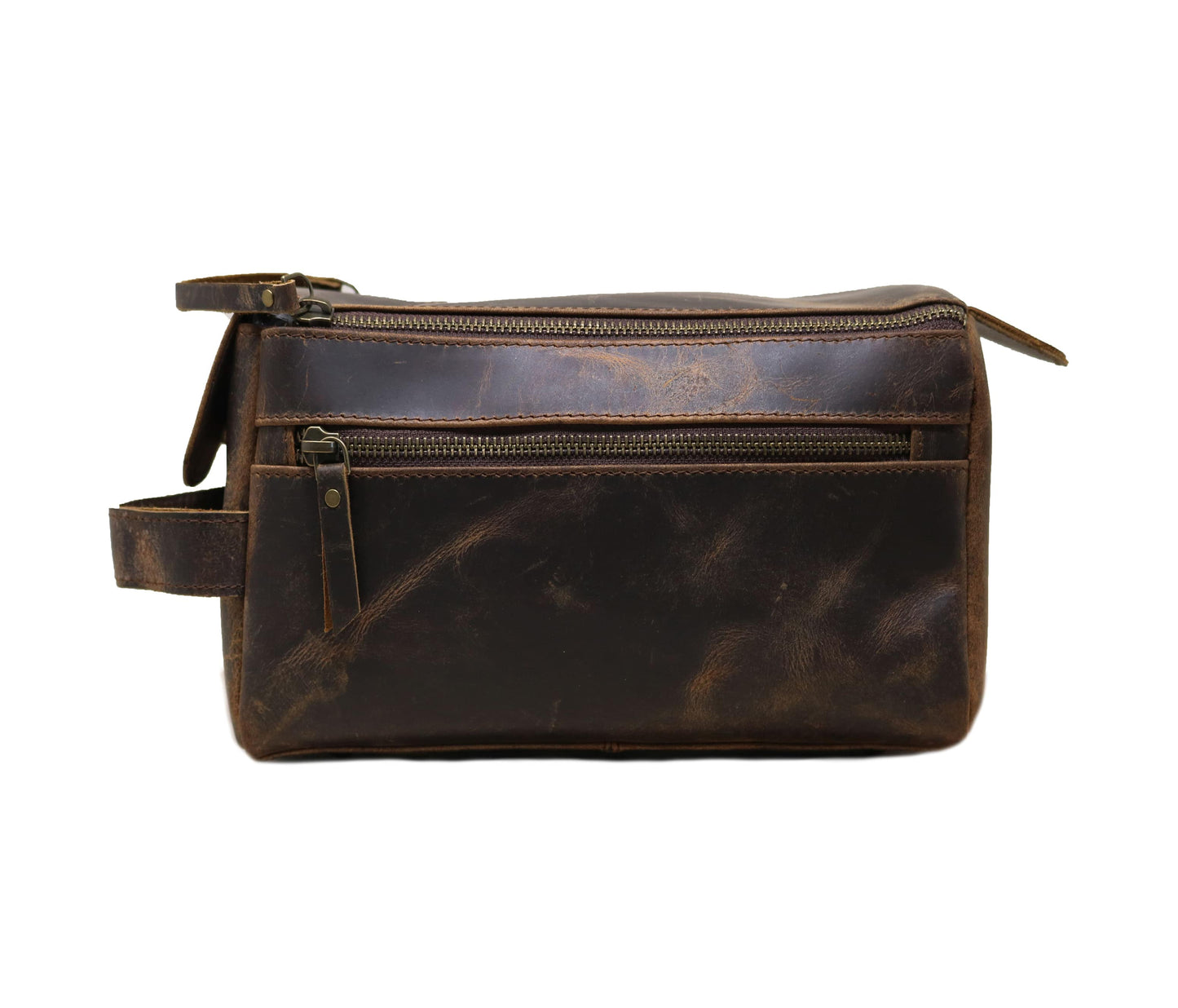 This Handmade Leather Travel Pouch Features A Spacious Interior, Smooth Zip Closure, And Sturdy Handle For Easy Portability. Perfect Shaving Gear, Skincare, Cosmetics, It’s Stylish Dopp Kit Men Women. Compact, Durable Hygiene Bag Travel, It Makes Thoughtful Personalized Birthday Gift, Graduation Or Customized Gift Women—a Premium Organizer Trusted By Usa Adventurers Who Value Timeless Design Function