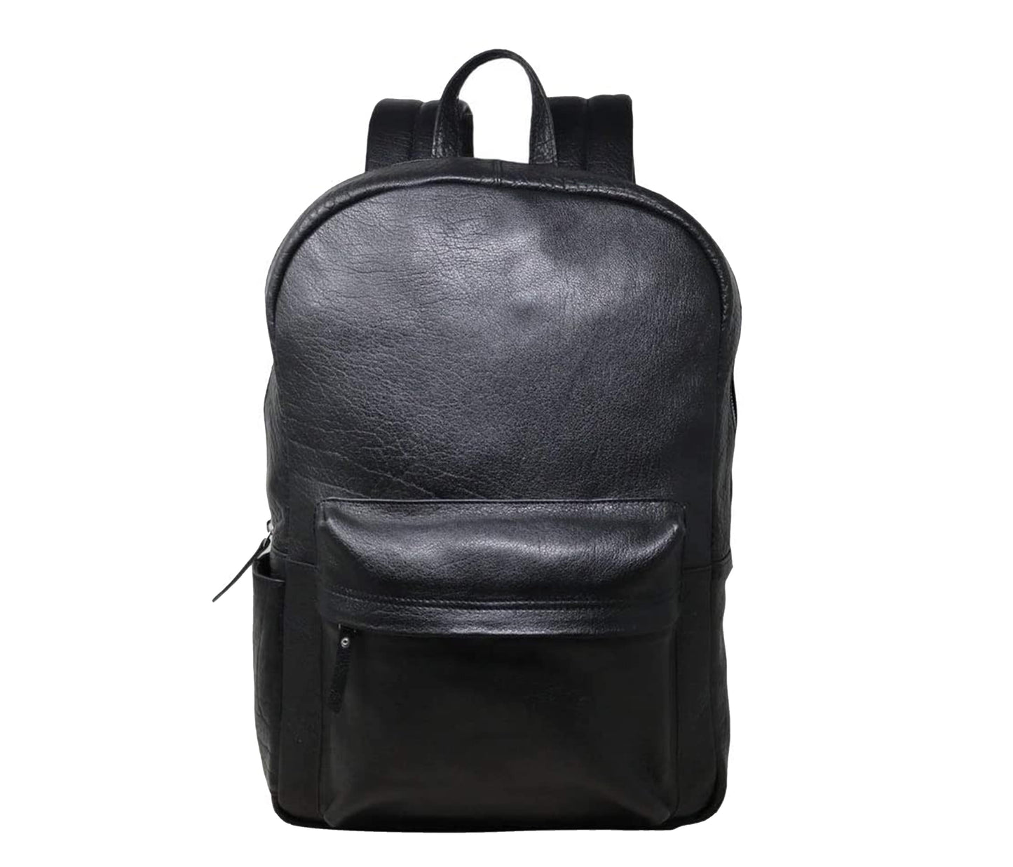 This Black Leather Backpack Blends Timeless Minimalism With Everyday Functionality, Making It An Ideal Personalized Or Customized Gift For Men And Women. Crafted From Premium Genuine Leather, Features A Spacious Main Compartment, Smooth Zipper Closure, Front Utility Pocket Essentials. Padded Shoulder Straps Top Handle Ensure Comfort Versatility—perfect Commuting, Traveling, Office Use. Sleek Matte Finish Durable Build Make Thoughtful Graduation Birthday Gift.