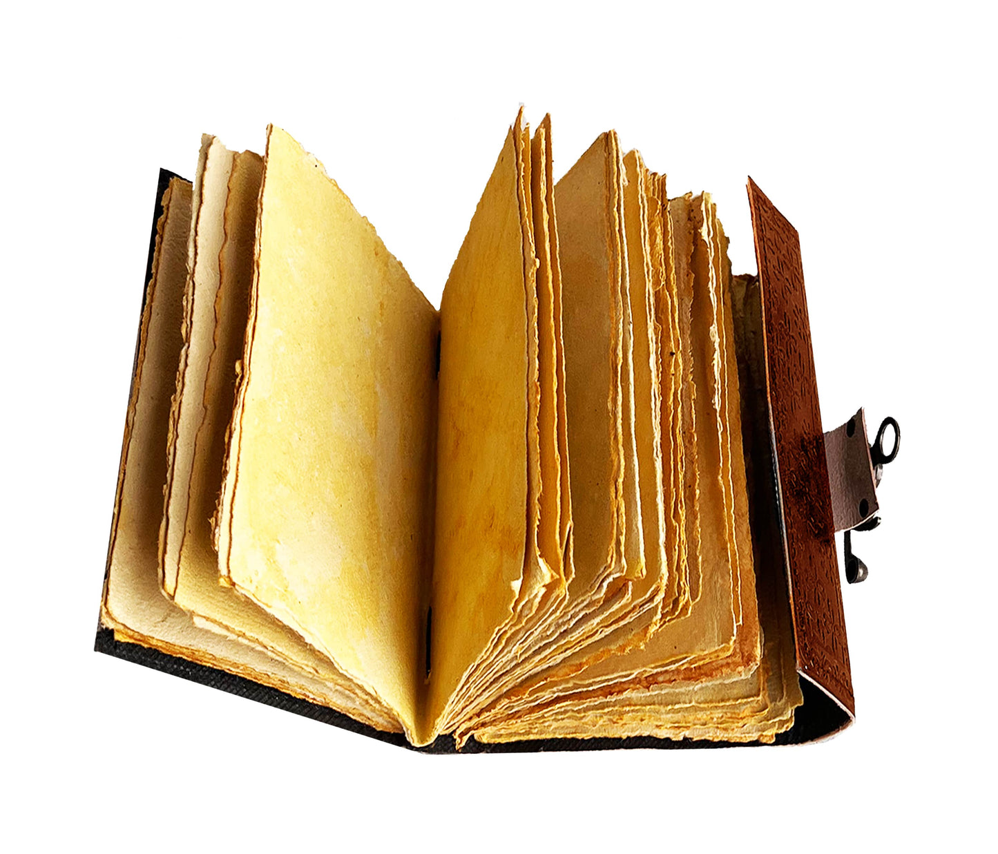 Open A World Of Creativity With This Antique-style Handcrafted Leather Journal, Featuring Deckle-edge Vintage Paper And Secure Metal Clasp. Ideal For Spell Writing, Sketching, Or Journaling, It’s Perfect Witches, Writers, Artists. Rustic Black Lining Aged Pages, Personalized, Leather-bound Diary Is Customized Grimoire Ritual Notebook. Meaningful Birthday Graduation Gift Men Women Who Cherish Gothic Notes Spiritual, Magical Expression.