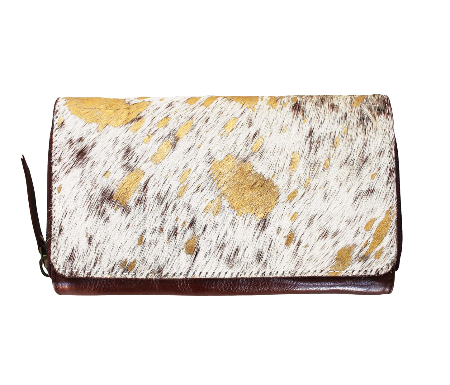 This Personalized Women’s Leather Wallet Showcases A Stunning White And Gold Cowhide Pattern—blending Elegance And Function For Everyday Use, Office Style, Or Party Wear. Crafted From Premium Genuine Leather, It Features Multiple Card Slots, Zippered Compartments, And A Secure Snap Closure. A Perfect Customized Gift For Women, It’s Ideal As A Birthday Gift, Graduation Gift, Or Standout Clutch For Special Occasions. Durable And Stylish, It’s A Timeless Keepsake Accessory.