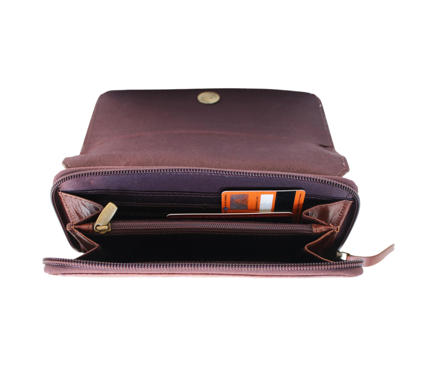 This Stylish Brown Leather Wallet Is A Perfect Blend Of Elegance And Practicality—ideal For Regular Use, Office Carry, Or Party Outings. Crafted From Premium Genuine Leather, It Features Secure Zipper Magnetic Snap Closure, Along With Multiple Compartments Cards, Cash, Coins. Its Spacious Interior Ensures Easy Organization. Personalized, Customized Gift Women, Makes Thoughtful Birthday Gift, Graduation Everyday Accessory That Combines Durability Sophisticated Charm.
