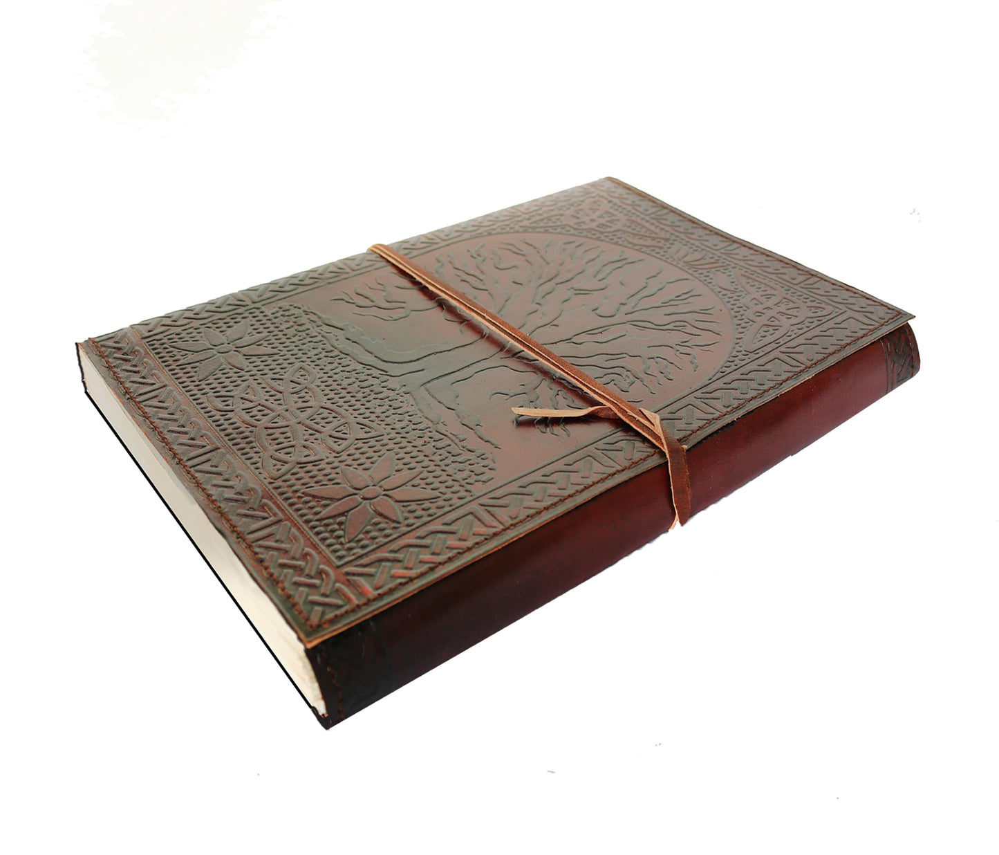Capture Inspiration As It Strikes With This Beautifully Handcrafted, Personalized Tree Of Life Leather Journal. The Detailed Hand-embossed Cover Symbolizes Growth And Harmony, While Supple Wrap Closure Secures Your Memories, Dreams, Plans. Designed To Lay Flat For Effortless Writing Or Sketching, Features Thick, Acid-free, Eco-conscious Pages. A Timeless, Customized Gift Men Women—perfect Birthday Gift, Graduation Keepsake Writers, Artists, Deep Thinkers.