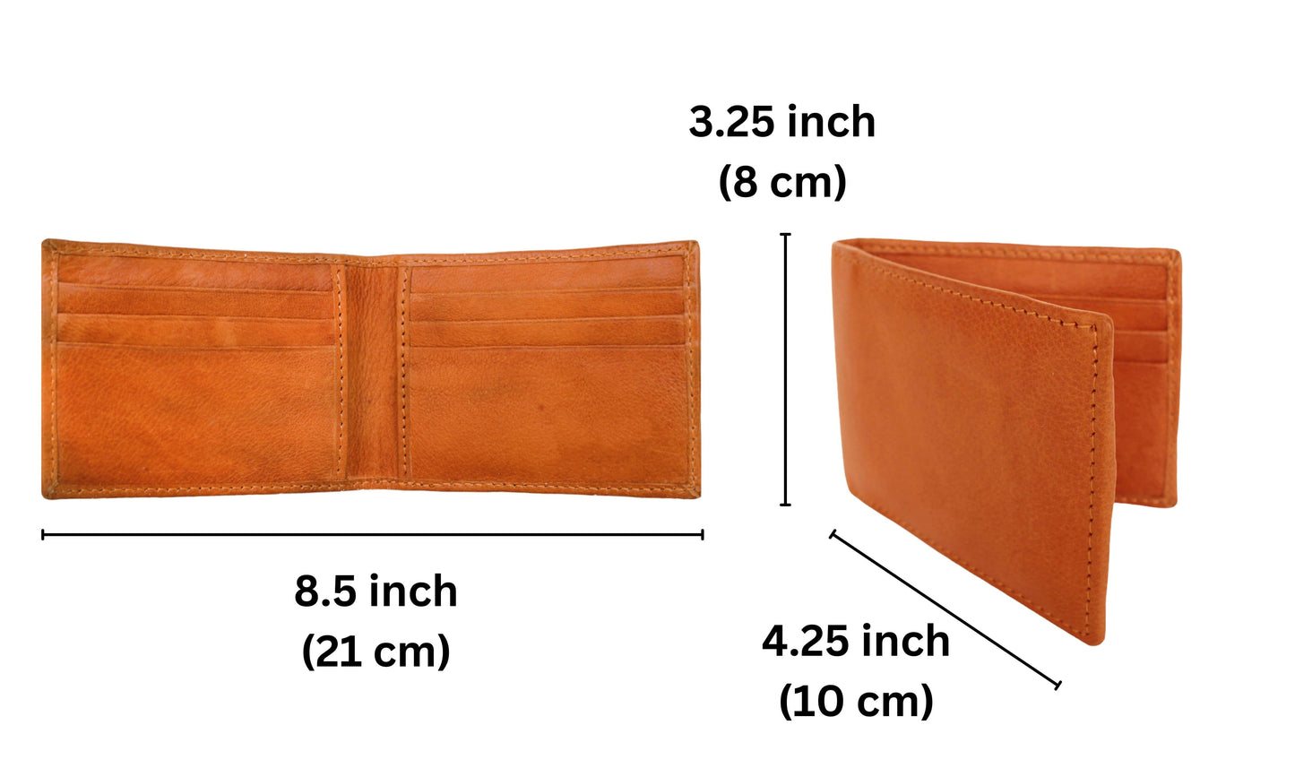 Expertly Crafted From Genuine Leather, This Slim Bifold Wallet Makes A Perfect Personalized Gift For Men And Women. Its Sleek, Minimalist Design Ensures Comfortable Fit In Any Pocket While Offering Secure Card Slots, Spacious Cash Compartment, Room Coins, Id, Bills. Stylish Graduation Gift, Birthday Or Everyday Essential, It Combines Elegance Functionality. Dimensions: 8.5" Open, 4.25" Folded, 3.25" Height — Slim, Smart, Timeless.