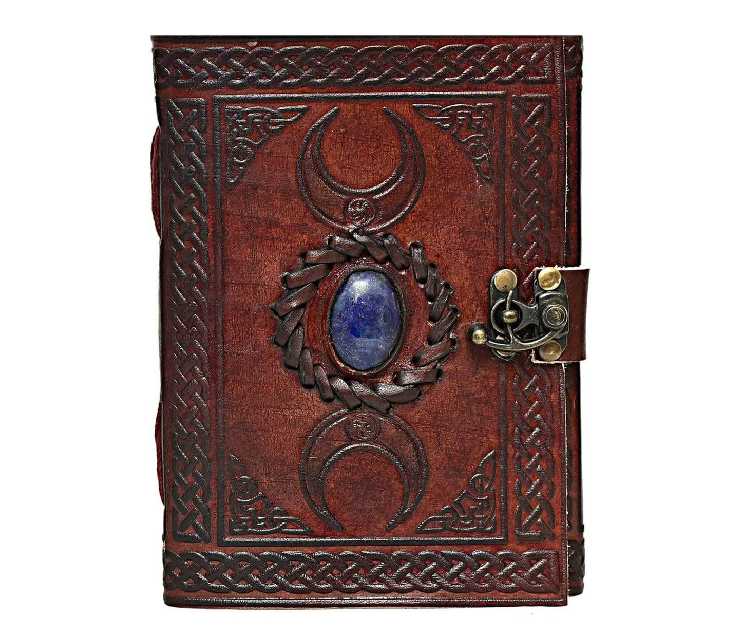 Unfold your creativity with this hand-embossed leather journal, a perfect fusion of spiritual symbolism and artisan craftsmanship. Featuring beautifully detailed floral medallion mandala pattern, it symbolizes balance, mindfulness, harmony—ideal for meditation notes, dream journaling, or creative writing. Expertly crafted from genuine leather, its rich reddish-brown tone develops unique patina use. The intricate Celtic borderwork frames the design, adding vintage charm. A thoughtful customized personalized