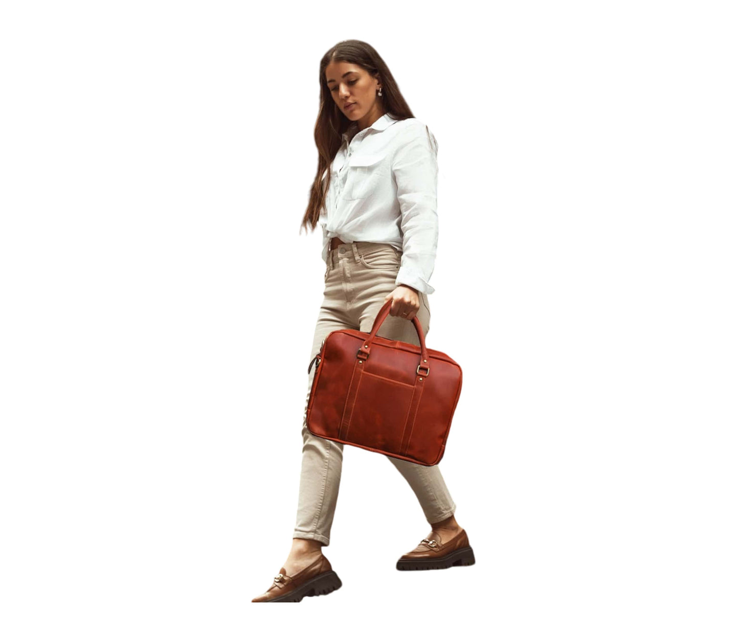 Step Into Elegance And Functionality With This Personalized Women’s Leather Office Bag, Crafted For The Modern Professional. Made From Genuine Buffalo Leather, It Complements Both Formal Business-casual Attire. Featuring A Spacious Main Compartment, Padded Laptop Sleeve, Phone Card Pockets, Durable Handles, It’s Perfect Work, Meetings, Or Travel. Customized Gift Women, Ideal Birthdays, Graduations, Professional Milestones—blending Luxury Everyday Practicality Timeless Style.