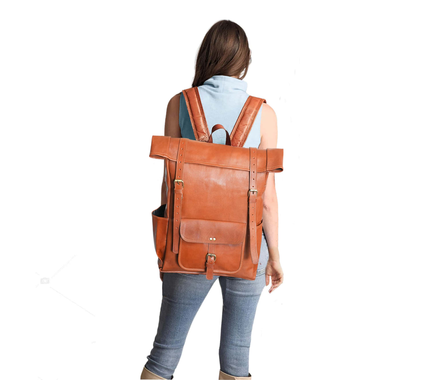 This Genuine Leather Backpack In A Stylish Tan-brown Shade Is Perfect Blend Of Timeless Design And Daily Functionality. Ideal For Work, Travel, Or College, It Features Padded 17.3” Laptop Sleeve, Anti-theft Back Pocket, Vintage Brass Hardware. Personalized Customized Gift Men Women, Makes Thoughtful Birthday Graduation Gift—crafted Those Who Value Durability, Style, Everyday Versatility.