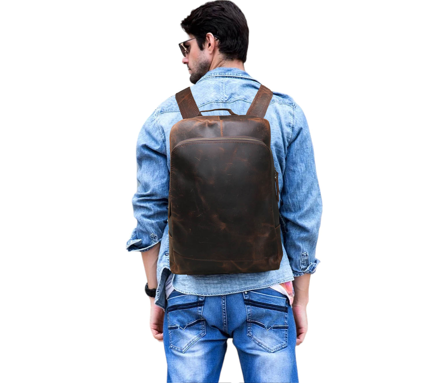 This Genuine Leather Backpack In Rich Brown Offers A Perfect Blend Of Style, Comfort, And Durability. Great Personalized Or Customized Gift For Men Women, It’s Ideal Work, Travel, Daily Use. Handcrafted With Premium Zippers Spacious Compartment Laptops Essentials, It Combines Rugged Charm Practical Design. Thoughtful Graduation Gift, Birthday Everyday Companion Commuters, Students, Adventurers Who Value Timeless Craftsmanship.