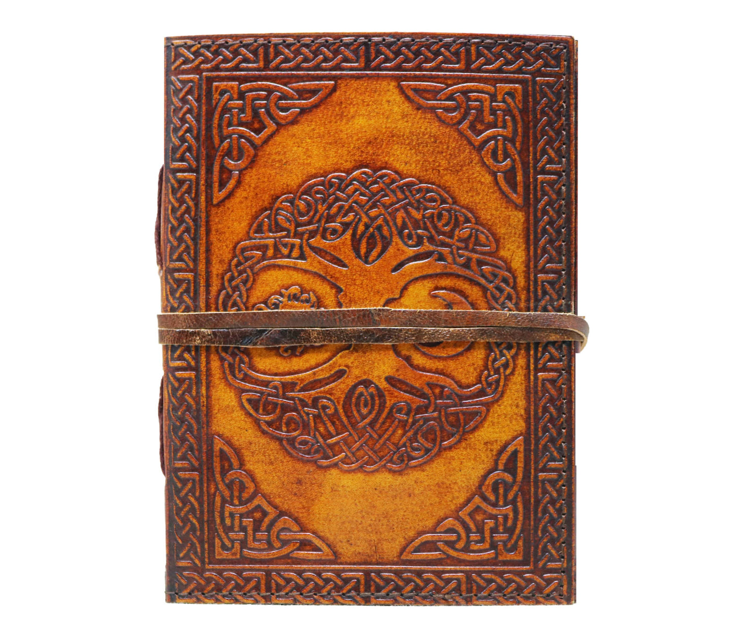 Capture Inspiration With This Handcrafted Leather Journal, Featuring An Embossed Celtic Tree Of Life And Intricate Knotwork Detailing. Made From Premium Full-grain A Rustic Wrap-around Strap, It Blends Vintage Charm Spiritual Symbolism. Filled Unlined, Acid-free Paper, It’s Perfect For Writing, Sketching, Or Reflection. Meaningful, Customized Gift Men Women—ideal Birthdays, Graduations, Milestones. Personalize Truly Timeless Keepsake