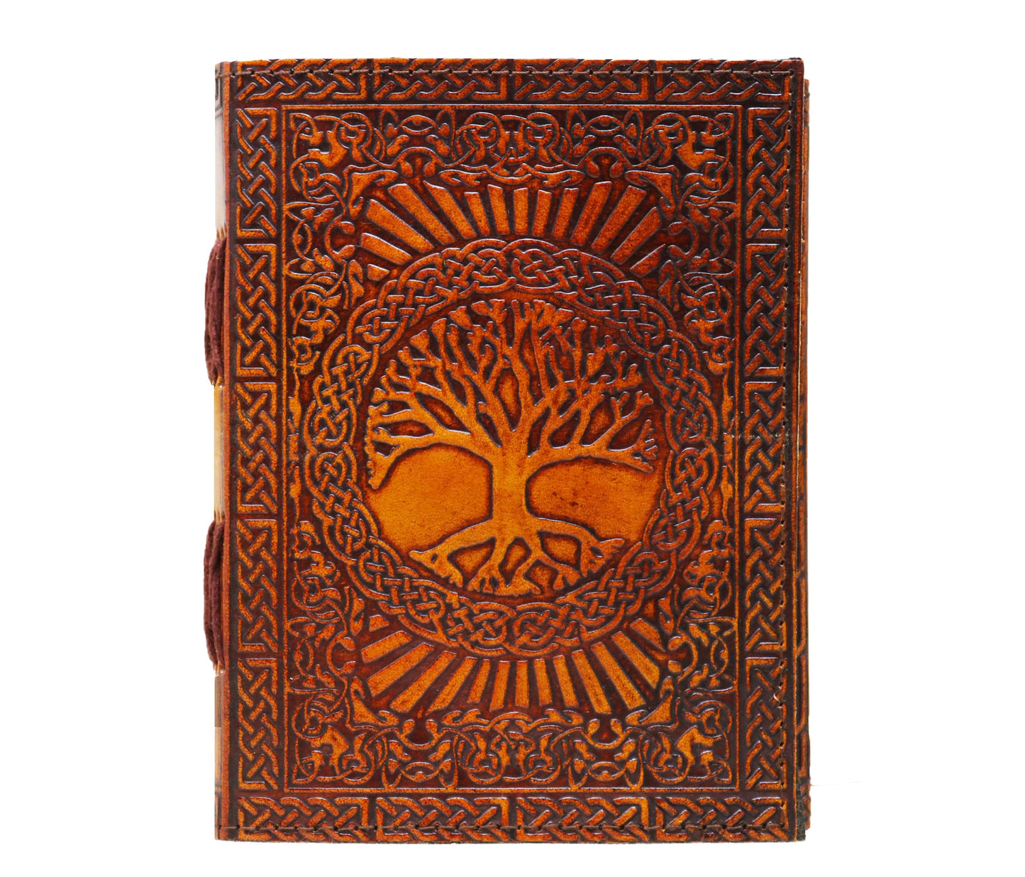 This Personalized Handcrafted Leather Journal Features An Intricately Embossed Tree Of Life Design, Symbolizing Strength And Growth. Bound In Rich Brown With A Rustic Wrap-around Strap, It’s Perfect Customized Gift For Men Women. Ideal As Graduation Gift, Birthday Or Thoughtful Keepsake, It Includes Thick, Acid-free Pages Journaling Sketching. Timeless Piece Combining Artistry Practicality Everyday Inspiration.