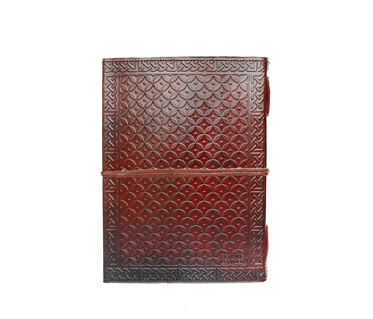 Capture Your Creativity In This Exquisitely Hand-embossed, Personalized Leather Journal, Adorned With An Elegant Fish-scale Pattern For A Truly Distinctive Look. Crafted From Genuine Leather, It’s Both Rugged And Refined—ideal Daily Journaling, Travel Notes, Or Sketching. The Wraparound Strap Adds Vintage Charm While Keeping Pages Secure. Inside, Thick, Acid-free Await Thoughts, Art, Dreams. Customized Gift Men Women—perfect As Birthday Gift, Graduation Timeless Creative Companion.
