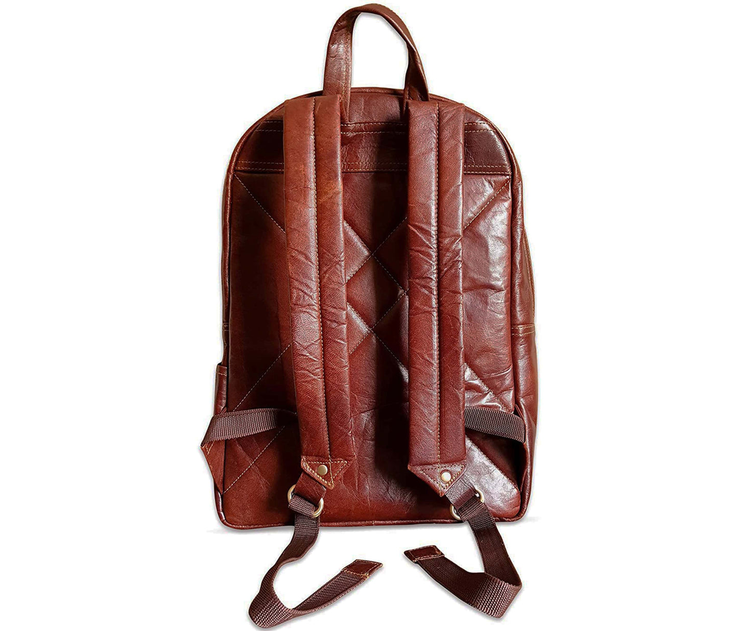 Experience Executive Comfort With This Structured Leather Backpack, Designed For Professionals Who Demand Both Style And Support. Featuring Thick Padded Shoulder Straps, Reinforced Stitching, An Adjustable Ergonomic Back Panel, It Ensures All-day During Commutes, Business Trips, Or Meetings. Perfect As A Personalized Customized Gift Men Women, Durable Backpack Makes Ideal Graduation Birthday Gift Combining Sleek Design Lasting Performance Daily Use.