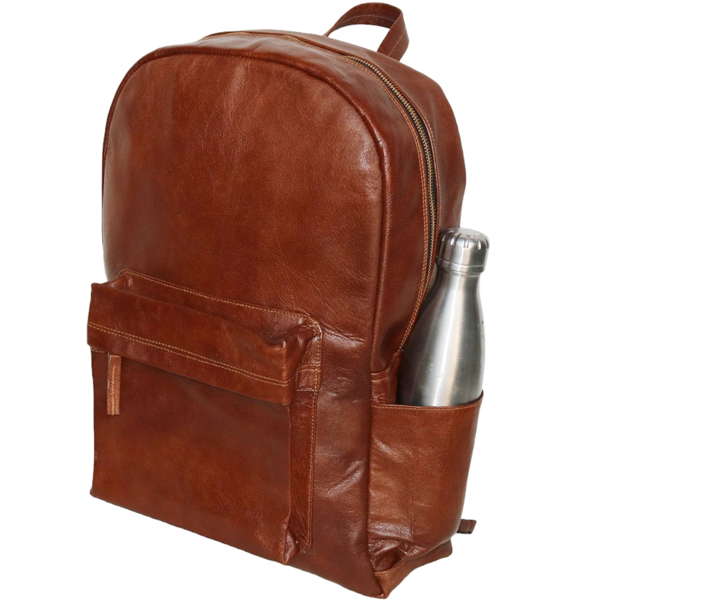 Sleek And Structured, This Handcrafted Brown Buffalo Leather Backpack Blends Minimalist Design With Everyday Functionality. Made From 100% Genuine Leather, It’s A Perfect Personalized Or Customized Gift For Men Women—ideal As Graduation Gift, Birthday Stylish Daily Companion. The Spacious Interior Easily Holds Laptop, Books, Tech Gear, While Front Zipper Pocket Keeps Essentials Handy. Timeless Choice Creatives, Commuters, Professionals