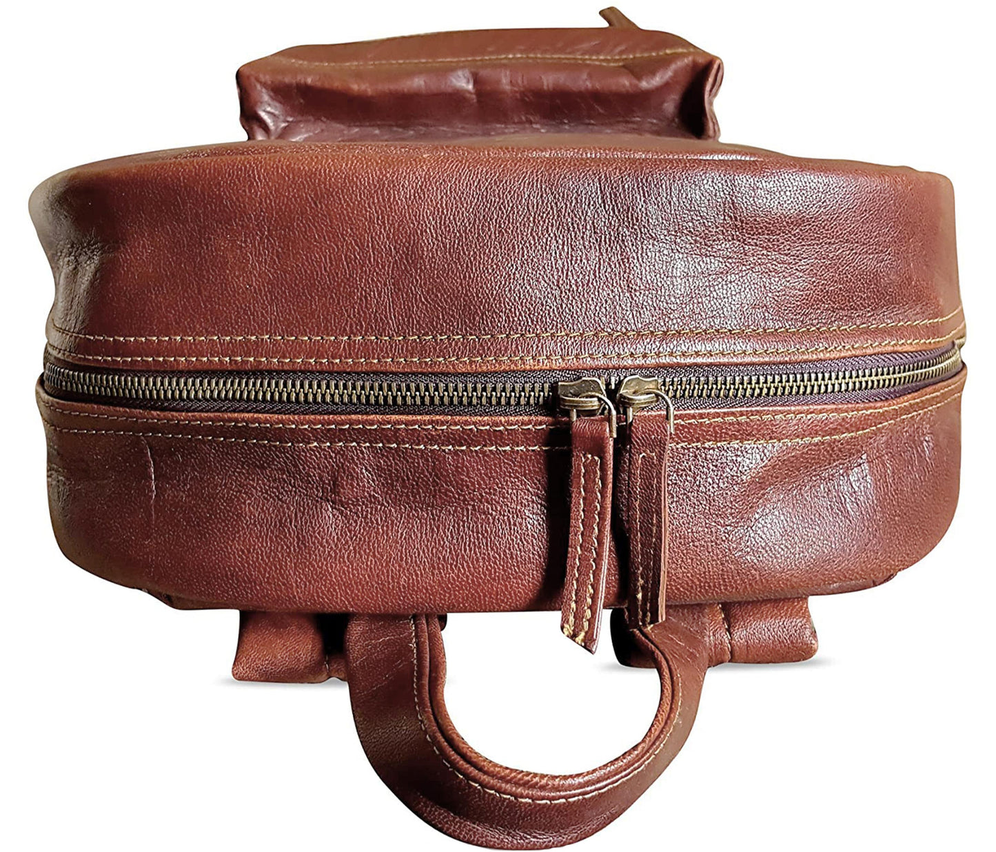 This Brown Buffalo Leather Backpack Blends Rugged Performance With Professional Style—making It A Thoughtful Personalized Or Customized Gift For Men And Women. Ideal As Graduation Gift, Birthday Present, Everyday Essential, Features Heavy-duty Double Zipper, Reinforced Stitching, Sturdy Top Handle. Perfect Office Days Weekend Getaways, Offers Reliable Function Timeless Appeal In One Handcrafted, Durable Design.