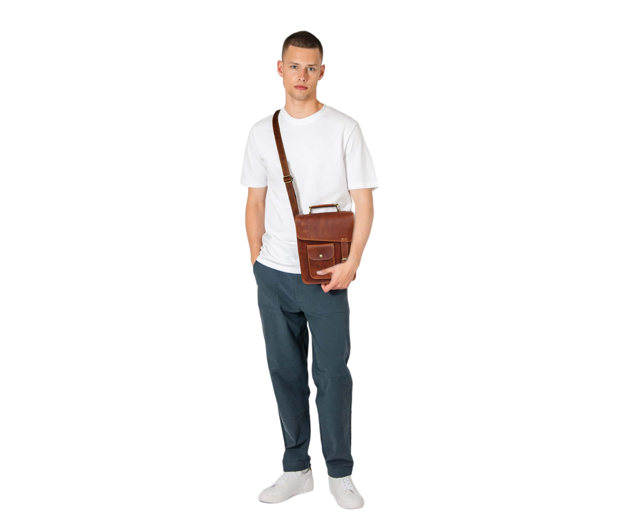Designed For Both Men And Women, This Personalized Leather Crossbody Messenger Bag Is A Stylish Functional Choice Daily Use. Crafted From 100% Genuine Buffalo Leather, It Features Vintage Design, Brass Hardware, Slim Profile Ideal Carrying Tablet, Phone, Or Wallet. Thoughtful Customized Gift Him Her—perfect As Graduation Gift, Birthday Everyday Essential With Rugged Charm Timeless Appeal