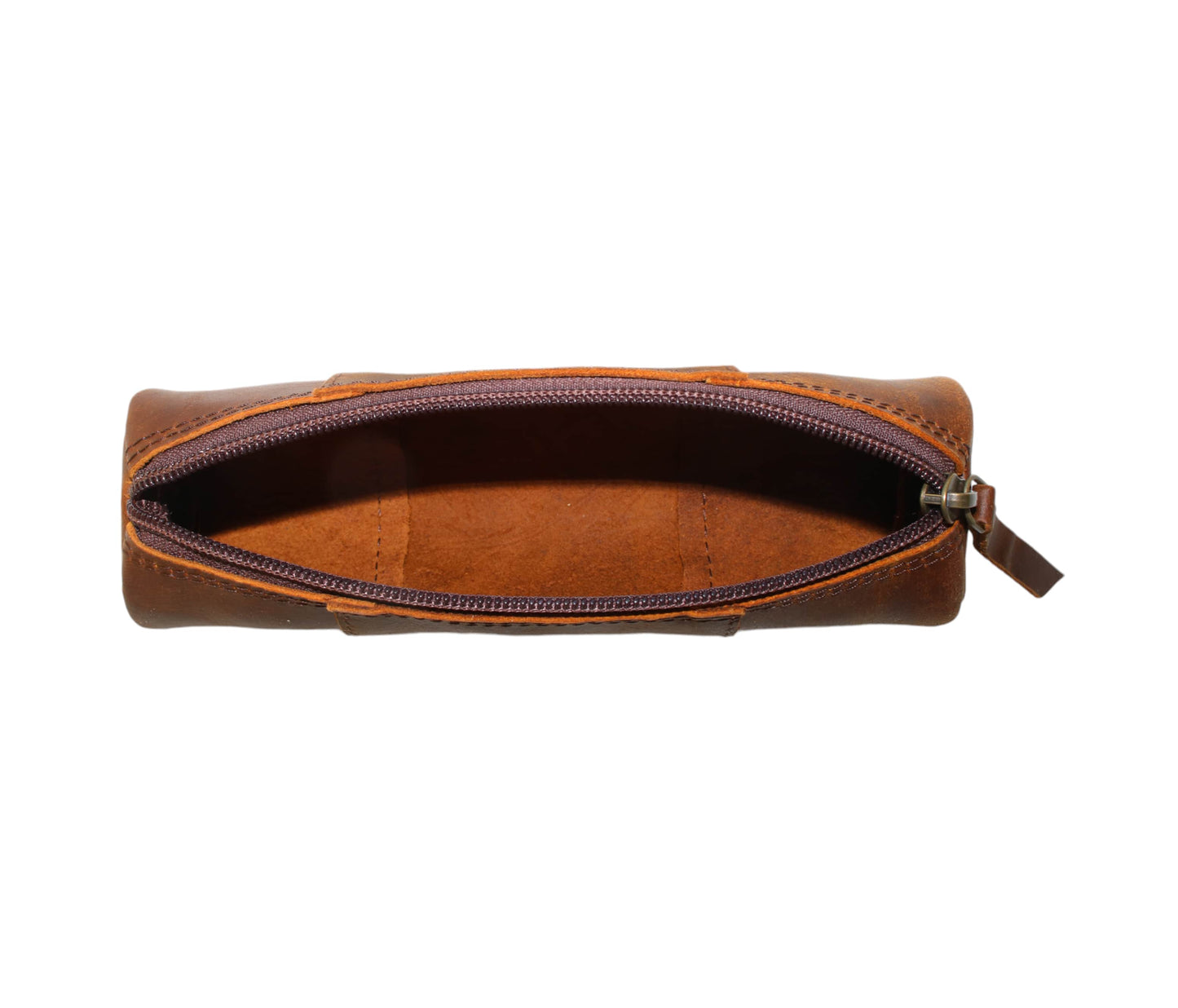 This Handcrafted Brown Leather Pencil Case Blends Style And Practicality. Made From Premium Genuine Leather, It Features A Smooth Zipper Closure To Keep Pens, Pencils, And Small Accessories Secure. Its Minimalist, Vintage-inspired Design Suits Students, Artists, Writers, And Professionals Who Value Quality And Elegance. Compact Yet Spacious, It Fits Easily Into Backpacks, Handbags, Or Briefcases. A Perfect Personalized Birthday Gift, Graduation Gift, Or Customized Gift For Men And Women.