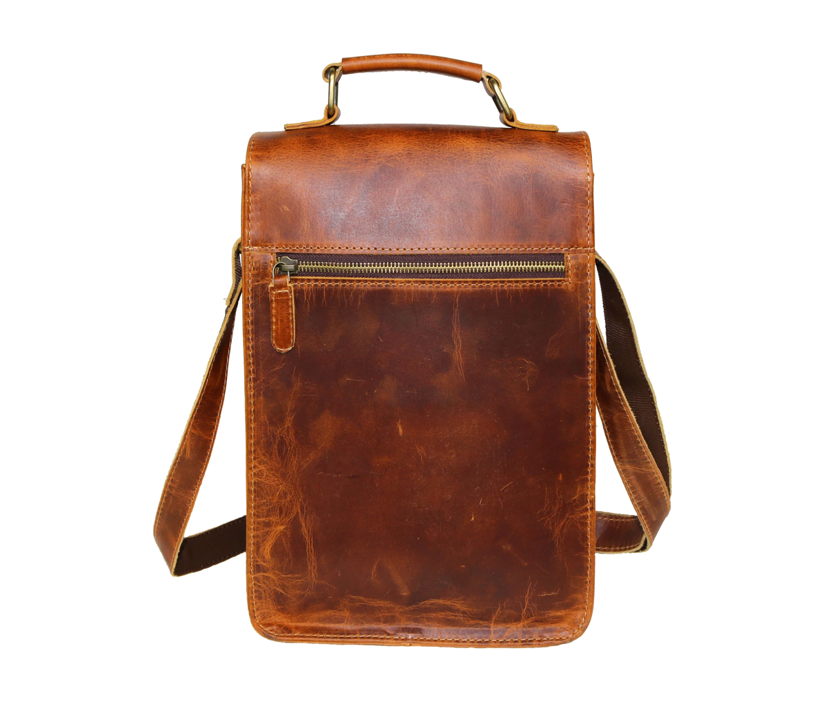 Crafted From 100% Genuine Buffalo Leather This Compact Yet Spacious Crossbody Bag Combines Rugged Durability With Refined Aesthetics. Measuring 13" (33 Cm) In Height, 10" (25 Width, And 3.5" (9 Depth, It’s Designed For Smart Internal Organization Of Daily Essentials. The Interior Includes A Roomy Main Compartment, Tablet Sleeve, Large Zip Pocket, Phone/medicine Pouch, Pen Holders. Exterior Quick-access Pockets front Rear make It Perfect Personalized Customized Gift Men Women, Ideal As Birthday Or Graduation