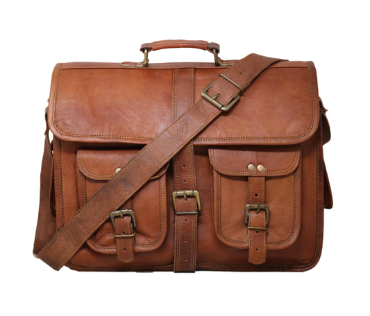 This Vintage-style Leather Briefcase Is A Personalized, Handcrafted Gift For Men And Women, Ideal Professionals Who Value Rugged Elegance Function. Made From Genuine Full-grain Buffalo Leather, It Features Padded Laptop Compartment (Up To 15.6”), Dual Front Buckle Pockets, Adjustable Shoulder Strap, Top Handle. Perfect Graduation Gift, Birthday Or Executive Companion Office, University, Travel—this Customized Satchel Blends Timeless Charm With Modern Utility Durability.