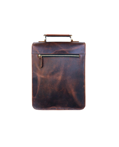 Crafted From 100% Genuine Buffalo Leather, This Vintage-style Crossbody Bag (11" X 9" 3.5") Offers Smart Storage With A Tablet Sleeve, Phone Pocket, And Rear Zipper. Its Rugged Yet Refined Design Makes It Perfect Personalized Gift For Men Women. Ideal As Customized Graduation Or Birthday Gift, Leather Messenger Combines Classic Charm Modern Functionality Daily Use, Work, Travel. 