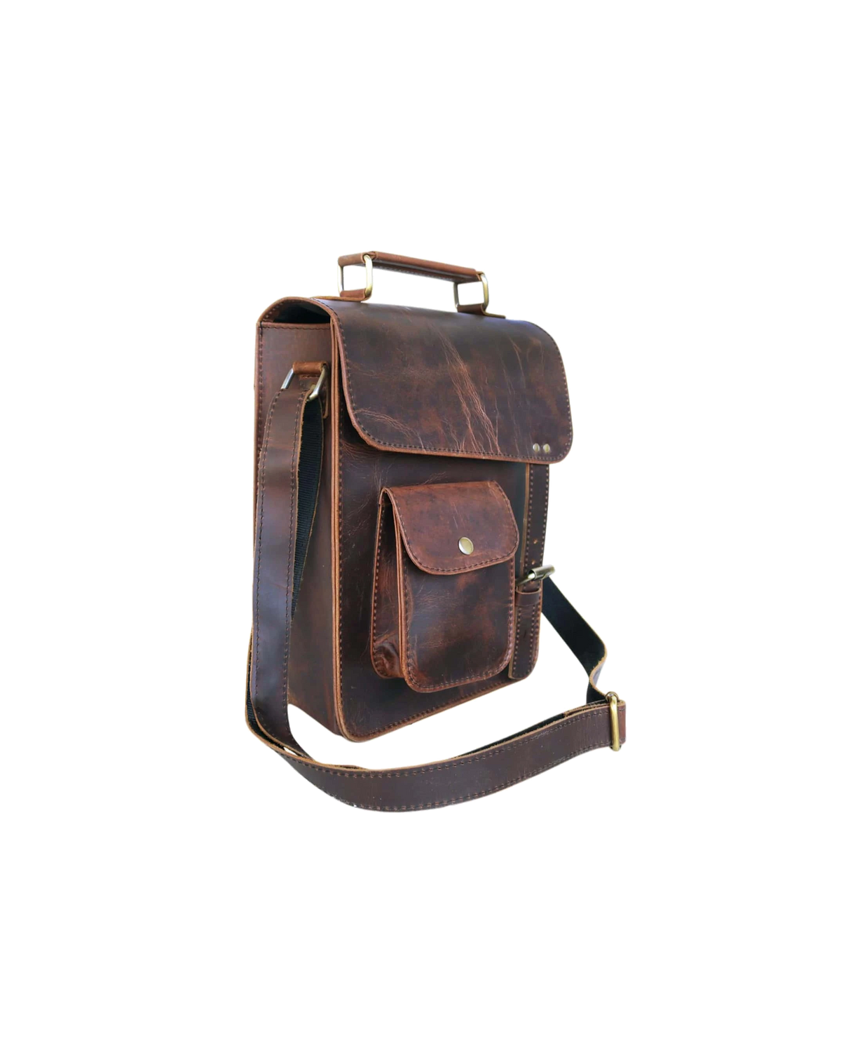 Crafted From Premium Buffalo Leather, This Vintage-style Crossbody Bag Blends Rugged Elegance With Everyday Function. Its Compact Vertical Profile, Top Handle, Adjustable Strap, And Utility Pocket Make It Perfect For Professionals And Travelers. Ideal For Carrying Tablets, Journals, And Essentials, This Handcrafted Satchel For Men And Women Offers Timeless Appeal. A Great Customized Birthday Gift Or Graduation Gift, It’s A Personalized, Stylish Companion Built For Long-lasting Use And Versatile Daily Carry.