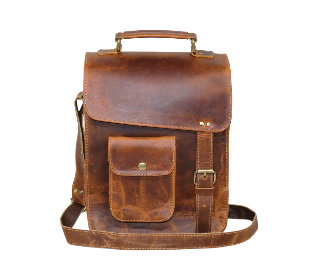 This Handmade Vintage Messenger Bag, Crafted From Genuine Buffalo Leather, Blends Rugged Elegance With Daily Utility. Featuring A Concealed Push-lock, Brass Hardware, Ykk Zipper, And Adjustable Strap, It’s Ideal As Leather Office Or Crossbody Bag. Top Handle Durable Stitching, Built To Last. Perfect Personalized Customized Birthday Graduation Gift For Men Women Seeking Timeless Style Reliable Functionality. 