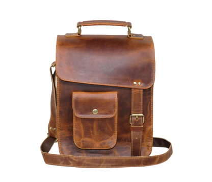 This Handmade Vintage Messenger Bag, Crafted From Genuine Buffalo Leather, Blends Rugged Elegance With Daily Utility. Featuring A Concealed Push-lock, Brass Hardware, Ykk Zipper, And Adjustable Strap, It’s Ideal As Leather Office Or Crossbody Bag. Top Handle Durable Stitching, Built To Last. Perfect Personalized Customized Birthday Graduation Gift For Men Women Seeking Timeless Style Reliable Functionality. 
