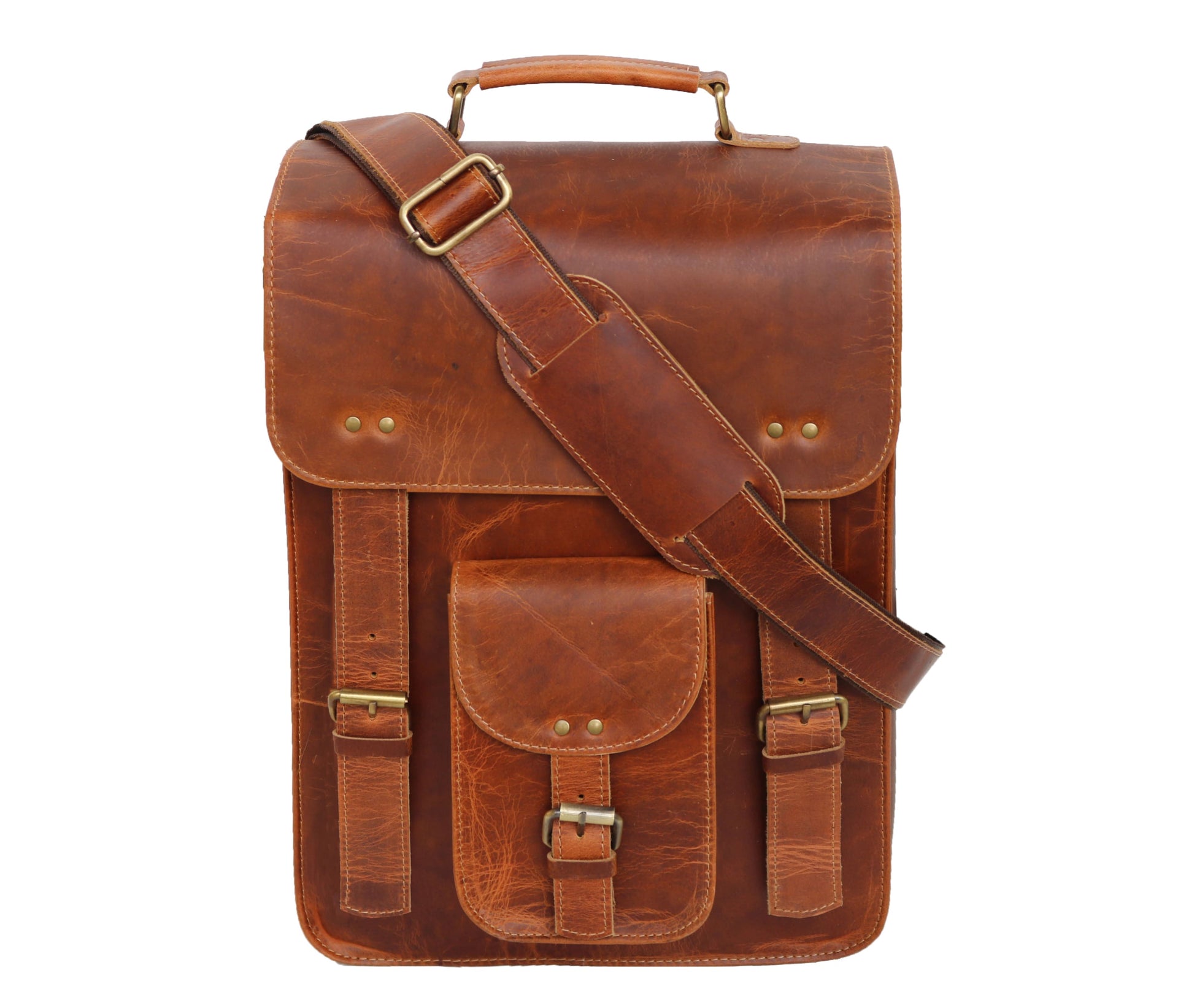 15 orleans leather satchel backpack 15