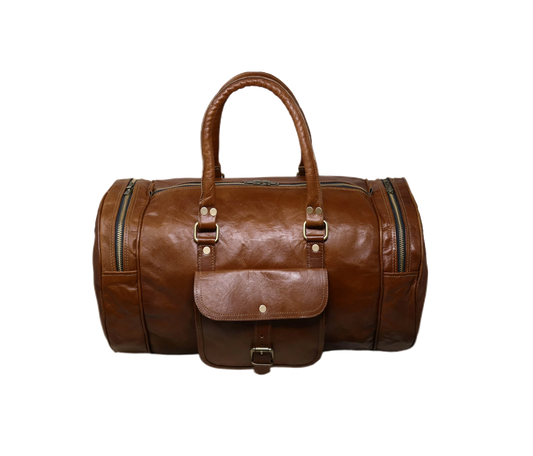 Jaald Durable Drifter handmade duffel bag - leather duffel and weekender.
