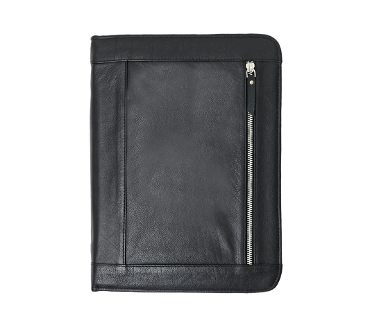 Personalized Handmade Leather Portfolio Case, Tailored For Professionals Who Value Functionality And Sophistication. Crafted From Premium Full-grain Leather, It Features Multiple Zippered Pockets, Pen Loops, Card Holders, A Mobile Phone Sleeve, Dedicated Tablet/laptop Compartment That Securely Fits Up To 13-inch Macbook Or Ipad. The Zip-around Closure Ensures Protection, While Its Sleek Design Suits Business Meetings, Travel, Daily Office Use. Perfect Customized Birthday Graduation Gift Men Women.
