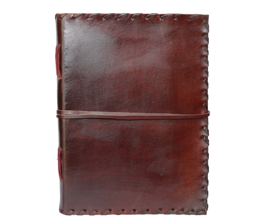 Minimalist Yet Timeless, This Handcrafted Leather Journal Is Designed For Purists Who Appreciate The Raw Elegance Of Simplicity. Made From Rich, Full-grain And Hand-stitched With Rugged Detail, It Features A Wraparound Tie That Keeps Your Notes Secure While Adding Vintage Appeal. Ideal Sketching, Travel Journaling, Or Daily Reflections, Classic Notebook Embraces Authenticity Durability—making Perfect Companion Creative Souls Thoughtful Minds.