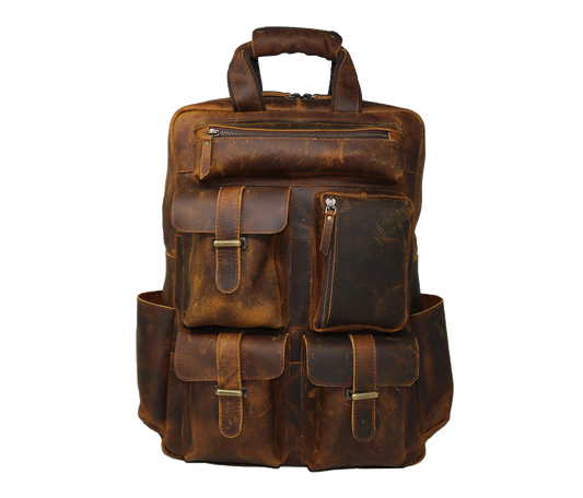 Personalized Vintage Leather Backpack, Designed For Modern Explorers Who Value Style, Durability, And Practicality. Made From 100% Genuine Leather, This Handcrafted Backpack Features Multiple Secure Pockets, Sturdy Buckles, A Spacious Interior Perfect Laptops, Books, Daily Essentials. Its Rugged Yet Elegant Design Makes It Ideal Travel, Work, Or Casual Outings. The Adjustable Straps Ensure Comfortable Fit, While Timeless Appeal Offers Blend Of Functionality Fashion.