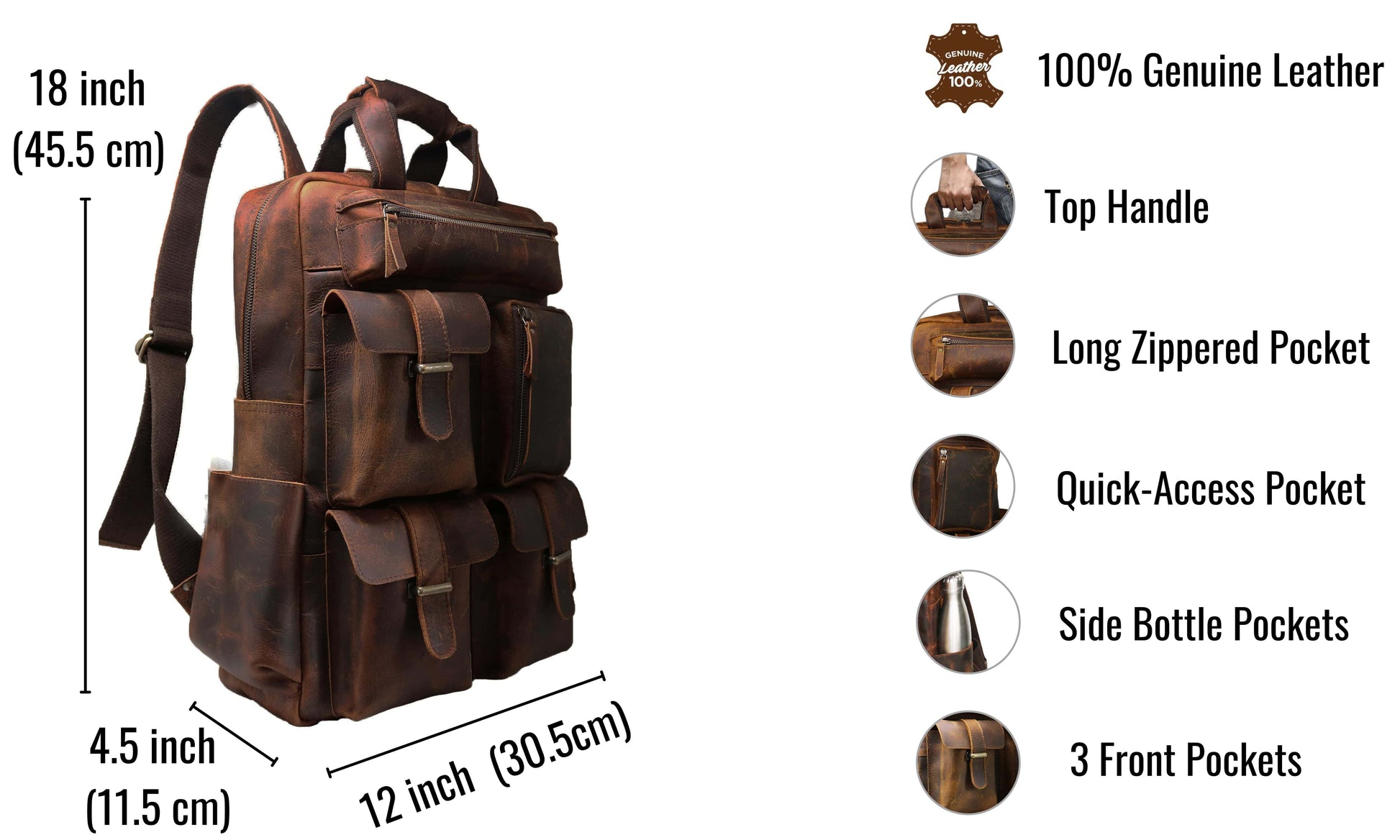 Multiverse Backpack – Personalised Leather Backpack
