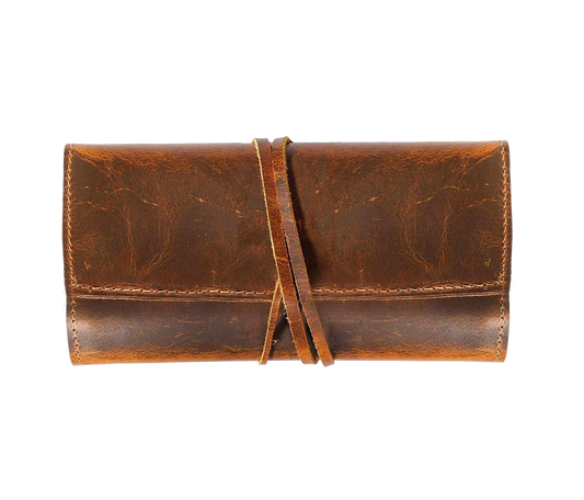 This Personalized Leather Wrap Case Is Expertly Handcrafted From Full-grain Buffalo Leather, Perfect For Organizing Pens, Pencils, Brushes, Or Tools. With A Secure Tie Closure And Rich Patina, It’s Stylish Customized Gift Men Women. Compact Versatile, It Suits Creatives, Students, Professionals Alike. Timeless Birthday Gift, Graduation Thoughtful Present Any Occasion, Blending Function Elegant Craftsmanship