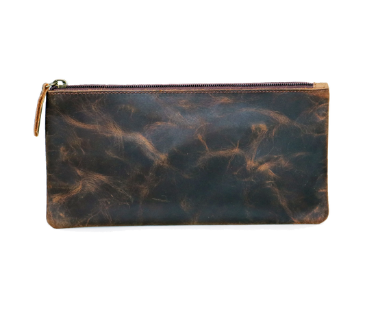 This Handcrafted Vintage Leather Zip Case Is Made From Authentic Distressed Hide, Offering A Unique Rustic Charm. Slim And Lightweight With High-quality Ykk Zipper, It’s Perfect For Storing Art Supplies, Cables, Or Grooming Tools. Designed To Slip Easily Into Backpack Briefcase, Both Practical Stylish. Thoughtful Personalized Birthday Gift, Graduation Customized Gift Men Women Who Appreciate Everyday Utility Timeless Appeal. 
