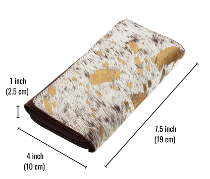 This Elegant Cowhide Leather Wallet With Gold Accents Makes A Stunning Personalized Gift For Women Who Appreciate Both Luxury And Practicality. Measuring 7.5 Inches (19 Cm) By 4 (10 1 Inch (2.5 Thick, It Features Spacious Interior Secure Zipper Closure—perfect Organizing Cards, Cash, Essentials. Whether Used As Chic Clutch Or Daily Purse, It’s Thoughtful Birthday Gift, Graduation Customized Keepsake.