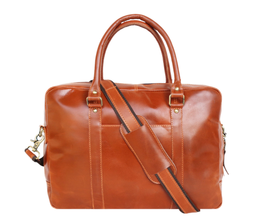 Crafted From High-quality Genuine Leather, This Professional Laptop Briefcase Blends Sophistication With Everyday Functionality. It Features Dual Rolled Handles And A Detachable, Padded Shoulder Strap For Versatile Carrying Comfort. The Clean, Structured Silhouette, Reinforced Stitching, Brass Hardware Exude Timeless Executive Style. Ideal Business Professionals Travelers, Offers Ample Space Laptop, Documents, Daily Essentials—making Reliable, Stylish Companion Work, Meetings, Or Short Trips. 