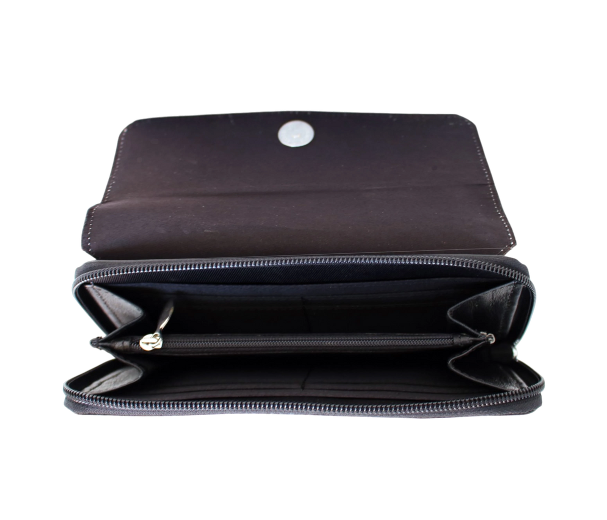 This Black Leather Women’s Wallet Offers Smart Organization With A Personalized Touch, Ideal For Regular, Office, And Party Use. Crafted From Durable Leather, It Features Multiple Compartments, Card Slots, Secure Zipper Pocket Cash, Cards, Ids, Coins, Keys. Its Sleek, Minimalist Design Fits Easily Into Handbags Or Works As Clutch. Perfect Customized Birthday Gift Graduation Men Women, Blending Style Everyday Functionality.