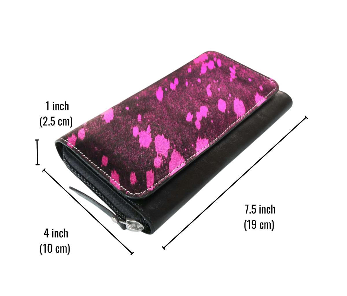 Elevate Your Everyday Style With This Personalized Leather Women’s Wallet, Ideal For Regular Use, Office Needs, Or Party Occasions. Measuring 7.5" X 4" 1", It Fits Easily In Handbags Yet Offers Ample Space Cards And Cash. The Bold Pink Black Design Makes A Striking Statement. Secure Zip Closure, Smooth Finish, Durable Stitching, It’s Customized Birthday Gift Graduation Men Women