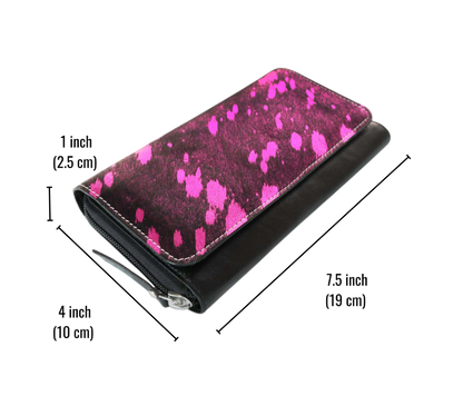 Elevate Your Everyday Style With This Personalized Leather Women’s Wallet, Ideal For Regular Use, Office Needs, Or Party Occasions. Measuring 7.5" X 4" 1", It Fits Easily In Handbags Yet Offers Ample Space Cards And Cash. The Bold Pink Black Design Makes A Striking Statement. Secure Zip Closure, Smooth Finish, Durable Stitching, It’s Customized Birthday Gift Graduation Men Women