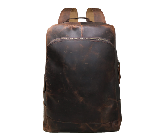 This Genuine Leather Backpack Features A Rich, Rugged Dark Brown Finish That Blends Timeless Style With Durability. A Perfect Personalized Or Customized Gift For Men And Women, It Suits Work, Travel, Or Daily Use. The Spacious Main Compartment Fits A Laptop, Books, And Essentials, Secured By A Sturdy Zipper. Padded Straps Ensure Comfort, While The Vintage-inspired Look Makes It A Thoughtful Graduation Gift, Birthday Gift, Or Everyday Companion That Only Improves With Age.