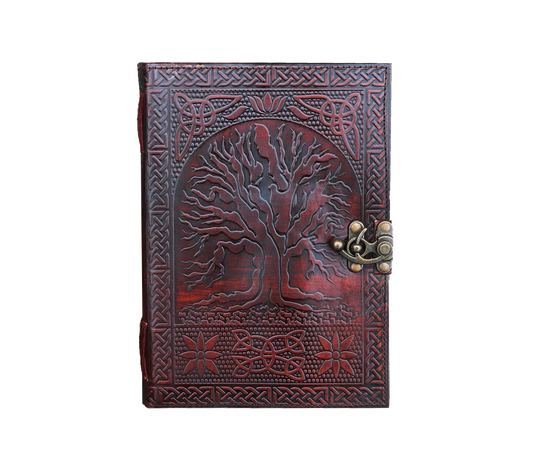 Personalized Tree Of Life Leather Journal, Featuring An Intricate Hand-embossed Design Symbolizing Growth, Strength, And Connection. Crafted From Premium Full-grain Leather, This Vintage-style Diary Is Secured With Antiqued Brass Clasp, Keeping Your Memories Safe Stylish. Inside, Thick, Acid-free Pages Offer A Perfect Canvas For Writing, Sketching, Or Planning. Customized Gift Men Women ideal As Birthday Gift, Graduation Timeless Keepsake Writers, Artists, Spiritual Seekers.
