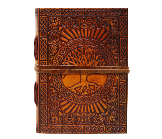 This Personalized Leather Journal Features A Hand-embossed Tree Of Life Design, Symbolizing Growth And Connection. Crafted From Rich, Full-grain Secured With Rustic Wrap-around Strap, It’s Thoughtful Customized Gift For Men Women. Ideal As Graduation Gift, Birthday Present, Or Travel Companion, It Offers Thick, Acid-free Pages Perfect Journaling Sketching. Timeless Keepsake Writers, Artists, Creative Souls