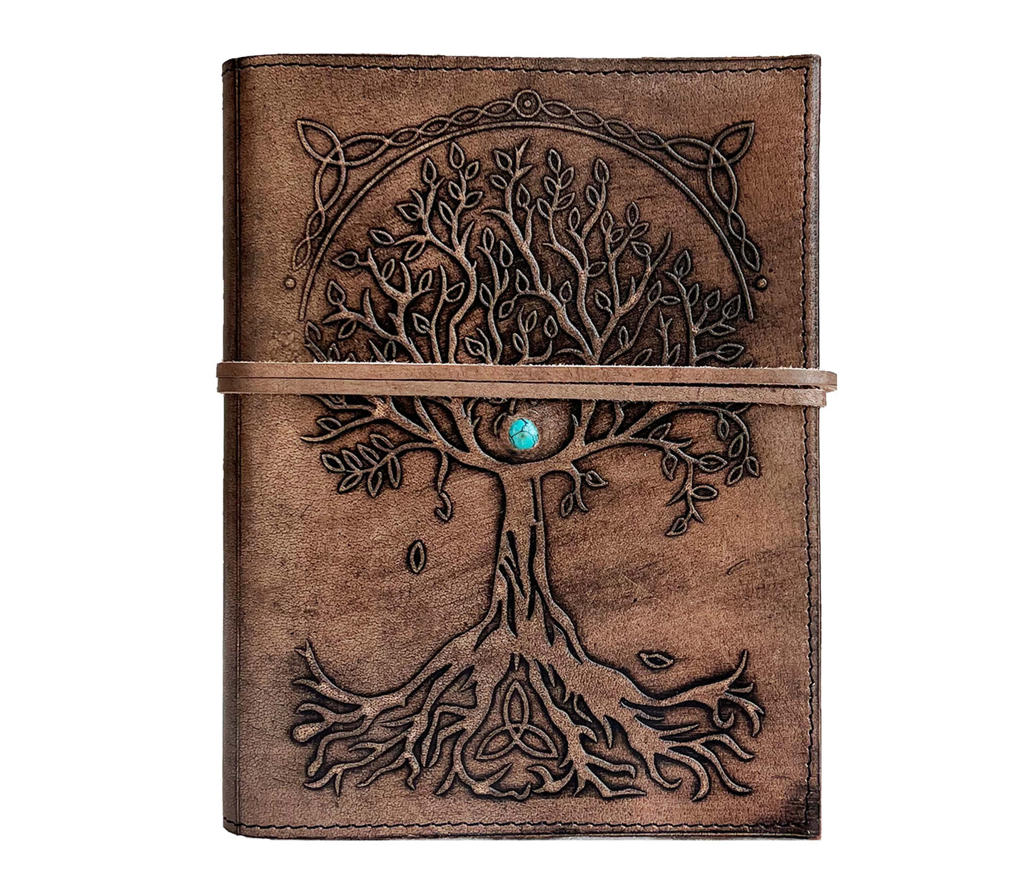 Diario Árbol de la Vida Encantado con Piedra - Mediano